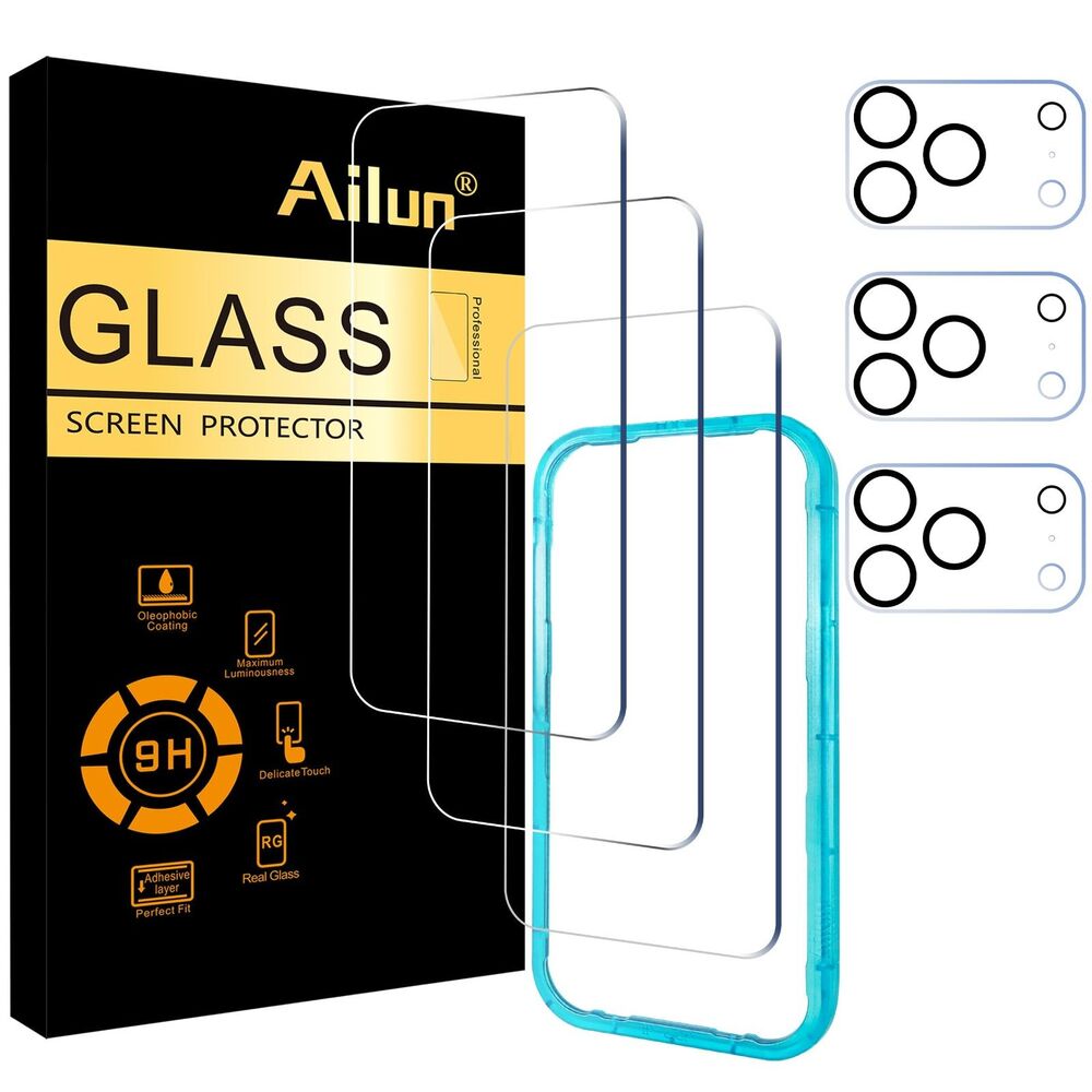 3 Pack Screen Protector IPhone 17 Pro, 3 Pack Camera Lens Protector, 20F184PH032
